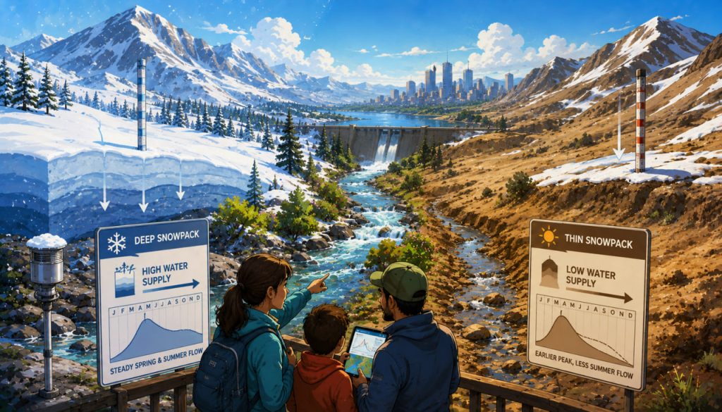 How Warming Affects Snowpack Depth and Why It Matters for Water Supply