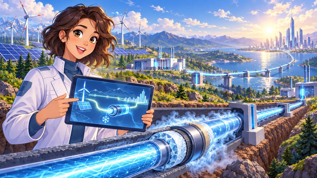 Superconducting Power Lines: Can We Transmit Electricity Thousands of Kilometers Without Losses?