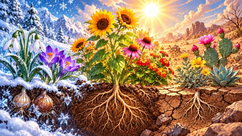 How Flowers Survive Frost, Heat, and Drought