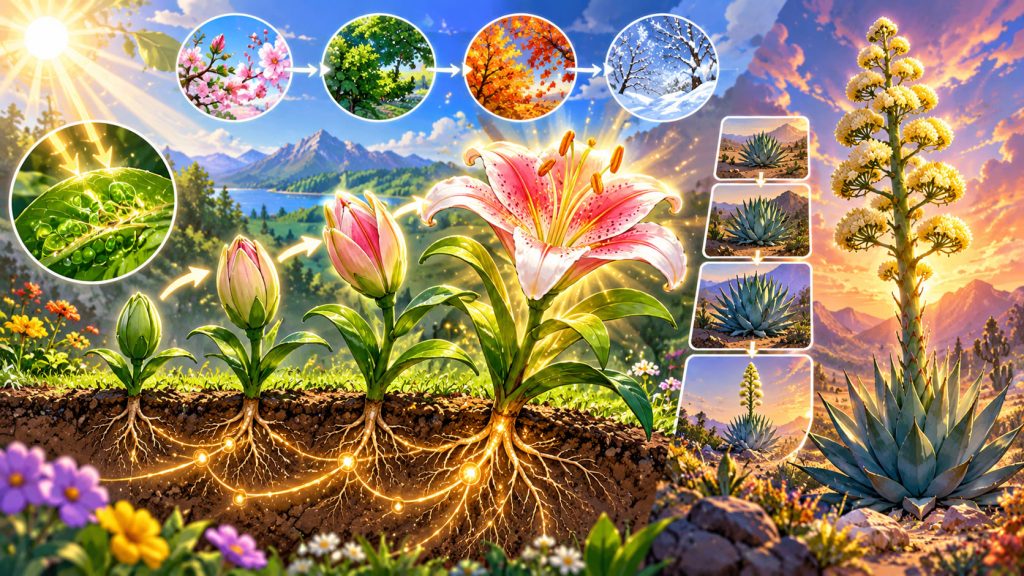 How Flowers Bloom and Why Some Plants Flower Only Once Every Few Years