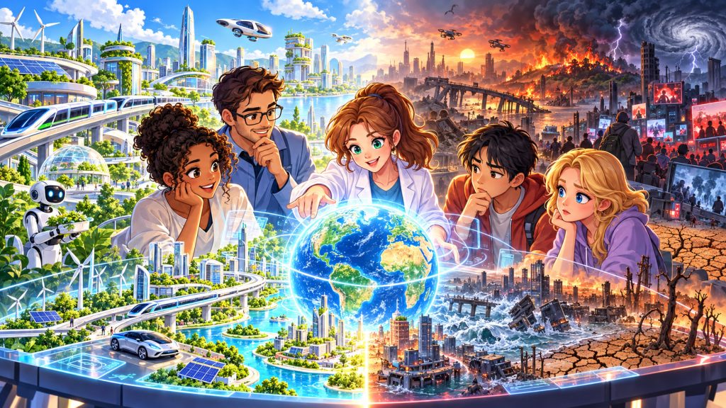 What Will the World Look Like in 10 Years? Optimistic and Dramatic Scenarios for 2036